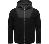 Fleecejacke RAGWEAR "Adar", Herren, Gr. XXL (56), schwarz, Fleece, Obermaterial: 100% Polyester; Innenfutter: 100% Polyester, gerade hüftlang, hoch geschlossener Ausschnitt, Ärmel ohne Ärmelschlitz ab