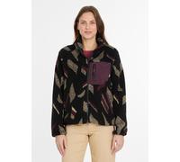 Fleecejacke RAGWEAR "ALARIS", Damen, Gr. 3XL, schwarz, Fleece, Obermaterial: 100% Polyester, bedruckt, figurumspielend hüftlang, Rundhals, elastischer Bund, Jacken Fleecejacke (65783417-XXXL) schwarz