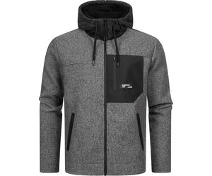 Fleecejacke RAGWEAR "Brodney", Herren, Gr. S (48), grau (dunkelgrau), Fleece, Material: 100% Polyester, gerade hüftbedeckend, hoch geschlossener Ausschnitt, Ärmel ohne Ärmelschlitz abgesteppte Kante,