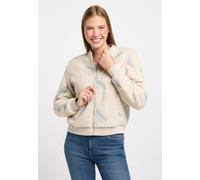 Fleecejacke RAGWEAR "CAIRRO PRINT", Damen, Gr. XS, bone, Fleece, Obermaterial: 100% Polyester, gemustert, Basic hüftlang, Rundhals, Jacken Fleecejacke (23130146-XS)