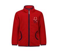 Fleecejacke SALT AND PEPPER "Horse", Mädchen, Gr. 116, lila (beere), 100% Polyester, bestickt, normal, hoch geschlossener Ausschnitt, Jacken, mit Pferde-Stickerei (67327210-116) beere