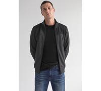 Fleecejacke STREET ONE MEN, Herren, Gr. S (38), anthra grau melange, Fleece, Grundmaterial: 65% Baumwolle, 35% Polyester. Oberes Vorderteil: 60% Baumwolle, 40% Polyester, unifarben, normal normal, hoc
