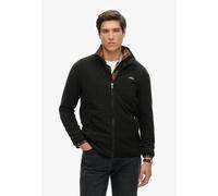 Fleecejacke SUPERDRY "POLAR FLEECE FULL ZIP", Herren, Gr. S, schwarz, Fleece, Obermaterial: 100% Polyester, unifarben, relaxed fit hüftlang, Rundhals, eingefasste Kante, Jacken Fleecejacke (23639822-S
