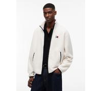 Fleecejacke TOMMY JEANS "TJM BADGE TEDDY", Herren, Gr. XL, calico, Sweatware, Obermaterial: 100% Polyester, regular fit, Bündchen, Jacken Fleecejacke, Stehkragen, Teddyfleece, relaxed fit (48587751-XL
