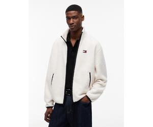 Fleecejacke TOMMY JEANS "TJM BADGE TEDDY", Herren, Gr. XL, calico, Sweatware, Obermaterial: 100% Polyester, regular fit, Bündchen, Jacken Fleecejacke, Stehkragen, Teddyfleece, relaxed fit (48587751-XL