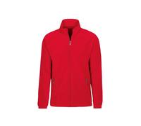 Fleecejacke TRIGEMA "TRIGEMA Fleecejacke", Herren, Gr. M, braun (kirsch), 100% Polyester, Jacken Fleecejacke (400345-M) kirsch
