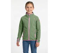 Fleecejacke TROLLKIDS "Girls Sandefjord Jacket", Mädchen, Gr. 176, pistachio grün, wild rose, Fleece, Obermaterial: 100% Polyester, normal, Jacken Fleecejacke, Übergangsjacke (66811830-176) pistachio 