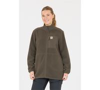 Fleecejacke WHISTLER "Felis", Damen, Gr. 48, grün (schwarz, anthrazit), 100% Polyester, mehrfarbig, lang, hoch geschlossener Ausschnitt, Jacken Fleecejacke, aus atmungsaktivem Material (62955369-48) s