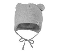 Fleecemütze MAXIMO, Jungen, Gr. 45, grau (graumeliert), Fleece, Baumwolle, Mützen, mit Öhrchen, zum Binden, Einfarbig (10822232-45) graumeliert