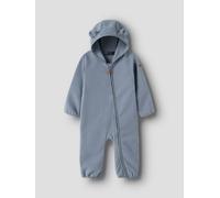 Fleeceoverall NAME IT "NBNMEEKO SUIT SOLID", Mädchen, Gr. 62/68, N-Gr, flint stone, Fleece, Obermaterial: 100% Polyester, unifarben, regular fit, Overalls (16647265-62) flint stone
