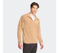 Fleecepullover ADIDAS TERREX "MULTI ESSENTIALS 1/2 ZIP FLEECEOBERTEIL", Herren, Gr. XXL, beige (cardboard), Obermaterial: 100% Polyester, Sweatshirts Fleecepullover, mit Reißverschluss, aus Polyester,