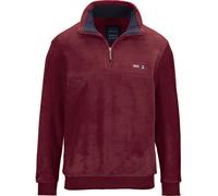 Fleecepullover BABISTA "Fleece-Sweatshirt FIORIVESTO", Herren, Gr. 54, rot (dunkelrot), Obermaterial: 100% Polyester COOLMAX PES(Coolmax)., Shirts Sweatshirt (65287736-54) dunkelrot
