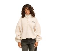 Fleecepullover BILLABONG "Run The Road", Damen, Gr. L, weiß (weißcap), Obermaterial: 100% Polyester., Sweatshirts Fleecepullover (43931754-L) weißcap