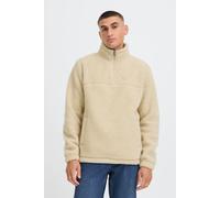 Fleecepullover BLEND "BHTotten", Herren, Gr. L, oatmeal, 100% Polyester, unifarben, regular fit normal, Sweatshirts Fleecepullover, Lässiger Troyer in Teddy-Optik (30265713-L) oatmeal