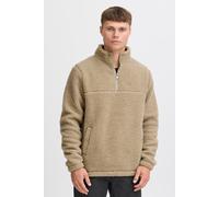 Fleecepullover BLEND "BHTotten", Herren, Gr. XXL, dune, 100% Polyester, unifarben, regular fit normal, ohne Ausschnitt, Sweatshirts Fleecepullover, Lässiger Troyer in Teddy-Optik (23138467-XXL) dune