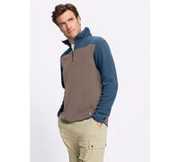 Fleecepullover CATAMARAN, Herren, Gr. 48/50, rauchblau, 100% Polyester, gemustert, mehrfarbig, Sweatshirts Fleecepullover (67469804-48) rauchblau