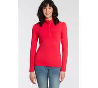 Fleecepullover CMP "WOMAN SWEAT", Damen, Gr. 46, orange (corallo), Fleece, Obermaterial: 87% Polyester, 13% Elasthan, Sweatshirts Fleecepullover (70167011-46) corallo