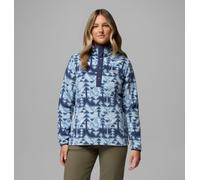 Fleecepullover COLUMBIA "Benton Springs Printed 1/2 Snap", Damen, Gr. L (42/44), rainy day, sketchup, Obermaterial: 100% Polyester, Sweatshirts Fleecepullover, mit Halber Druckknopfverschluss, Langarm
