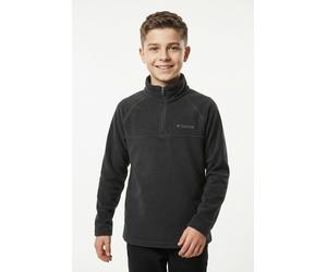 Fleecepullover COLUMBIA "Glacial Half Zip", Kinder, Gr. L (152/158), schwarz, Fleece, Obermaterial: 100% Polyester, unifarben, Basic normal, Rundhals, Raglanärmel, Sweatshirts Fleecepullover, mit Halb