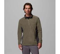 Fleecepullover COLUMBIA "KLAMATH RANGE II HALF ZIP", Damen, Gr. S, grün (stone grün, shark), Fleece, Obermaterial: 100% Polyester, abgesteppt, Sweatshirts Fleecepullover, für Outdoor-Abenteuer und Wan