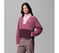 Fleecepullover COLUMBIA "Sequoia Grove II Half Zip Fleece", Damen, Gr. L (42/44), rosa (antique mauve, moonvista, mineral pink), Fleece, Obermaterial: 100% Polyester, Sweatshirts Fleecepullover, mit H