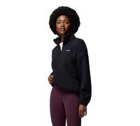 Fleecepullover COLUMBIA "Timber Meadow MTR Fleece HZ", Damen, Gr. L (42/44), schwarz, Fleece, Obermaterial: 100% Polyester, Sweatshirts Fleecepullover, wasserabweisend, windabweisend, Langarm-Ausführu