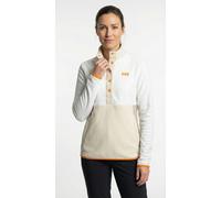 Fleecepullover HELLY HANSEN "W DAYBREAKER SNAP PULLOVER", Damen, Gr. S, snow, Fleece, Obermaterial: 100% Polyester, figurumspielend hüftbedeckend, Rundhals, eingefasste Kante kontrastfarben, Sweatshir