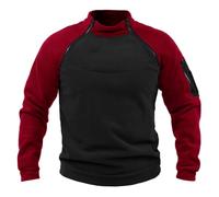 Fleecepullover Herren Militär Outdoor Fleecejacke Warme Tactical Combat Fleece Pullover Taktische Jacke Fleece Jacket Winterpullover Sport Jumper Tops Army Winddichte Pullover