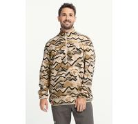 Jack Wolfskin PAW ERA 100 Print Half Zip M mountain paw oyster (T0436) M