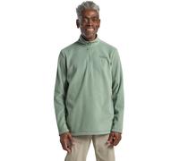 Fleecepullover JACK WOLFSKIN "TAUNUS HZ M", Herren, Gr. XXXL, grün (eucalyptus), Fleece, Obermaterial: 100% Polyester, sportlich, regular fit hüftbedeckend, Rundhals, Langarm, Sweatshirts, aus recycel