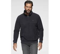 Fleecepullover MAN'S WORLD, Herren, Gr. 3XL (64/66), blau (marine), Obermaterial: 100% Polyester, normal, Rippbündchen, Sweatshirts Fleecepullover, für die Übergangszeit aus Fleece, schnelltrocknend, 