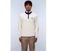 Napapijri - T-Dergana Half Zip - Fleecepullover, Gr. L, weiß (BeigeDimity)