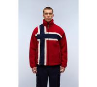 Fleecepullover NAPAPIJRI "T-FIEMME", Herren, Gr. XL, rot flagge, Obermaterial: 100% Polyester, normal, Rundhals, Bündchen, Sweatshirts Fleecepullover (25030959-XL) rot flagge