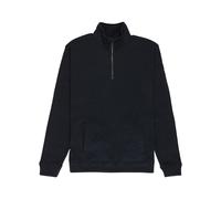 Fleecepullover QUIKSILVER "Keller 1/4 Zip", Herren, Gr. XS, schwarz navy heather, Obermaterial: 100% Microfaser;, Sweatshirts Fleecepullover (41653667-XS) schwarz navy heather