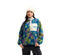 Fleecepullover QUIKSILVER "Renek Polar", Damen, Gr. L, bunt (calliste grün pixelated flowe), Obermaterial: 100% Polyester., Pullover Fleecepullover (86619506-L) calliste grün pixelated flowe