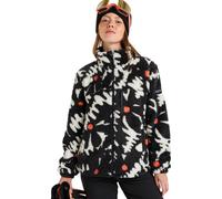 Fleecepullover ROXY "Alabama Full Zip Printed", Damen, Gr. M, schwarz big flower, Obermaterial: 100% Microfaser;, Sweatshirts Fleecepullover (58587056-M) schwarz big flower