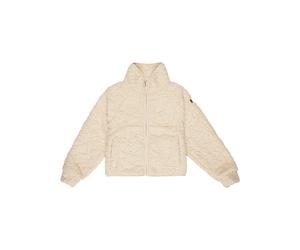Fleecepullover ROXY "Blurry Cloud", Mädchen, Gr. 10(140-148cm), beige (parchment), Obermaterial: 100% Polyester., Sweatshirts Fleecepullover (90406353-10) parchment