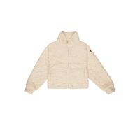 Fleecepullover ROXY "Blurry Cloud", Mädchen, Gr. 4(101-108cm), beige (parchment), Obermaterial: 100% Polyester., Sweatshirts Fleecepullover (90406353-4) parchment