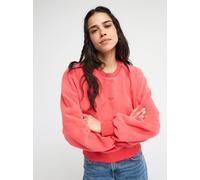 Fleecepullover ROXY "CHILL STORY", Damen, Gr. XS, hibiscus, Obermaterial: 65% Polyester, 35% Baumwolle, Sweatshirts Fleecepullover, aus Baumwollmischung, weiches Obermaterial, schlichter Schnitt (7189
