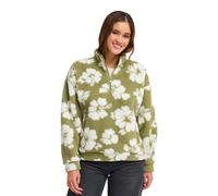 Fleecepullover ROXY "Jive Talking Bonded", Damen, Gr. L, grün (oil grün hippy bico), Obermaterial: 100% Polyester., Sweatshirts Fleecepullover (65151239-L) oil grün hippy bico