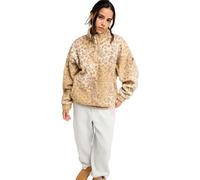 Fleecepullover ROXY "Jive Talking Bonded", Damen, Gr. XL, beige (wild side), Obermaterial: 100% Polyester., Sweatshirts Fleecepullover (15090455-XL) wild side