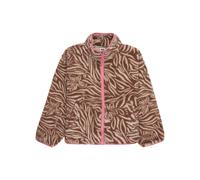 Fleecepullover ROXY "Like Electricity", Mädchen, Gr. 4(101-108cm), parchment animal floral big, Obermaterial: 100% Polyester., Sweatshirts Fleecepullover (74329600-4) parchment animal floral big