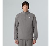 Fleecepullover THE NORTH FACE "M GLACIER FLEECE 1/4 ZIP JACKET", Herren, Gr. S, tnf mid grau heather, Obermaterial: 100% Polyester, Sweatshirts Fleecepullover, 1/4-langer Reißverschluss, aus Polyester