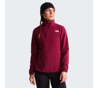 Fleecepullover THE NORTH FACE "W GLACIER FLEECE 1/4 ZIP JACKET", Damen, Gr. XXL, rot (burgundy crush), Fleece, Obermaterial: 100% Polyester, normal, ohne Ausschnitt, Sweatshirts Fleecepullover, Halfzi