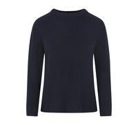 Fleecepullover URBAN CLASSICS "Urban Classics Damen Ladies Rib Knit Sweater", Damen, Gr. XS, blau (navy), 50% Polyacryl, 50% Baumwolle, unifarben, Rundhals, Pullover Fleecepullover (45885464-XS) navy