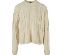 Fleecepullover URBAN CLASSICS "Urban Classics Herren Boxy Sweater", Herren, Gr. 5XL, sand, 100% Polyacryl, unifarben, Rundhals, Sweatshirts Fleecepullover (14515901-5XL) sand
