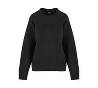Fleecepullover URBAN CLASSICS "Urban Classics Ladies Soft Oversized Sweater", Damen, Gr. S, schwarz, 76% Polyester, 10% Polyacryl, 8% Polyamid, 6% Elasthan, unifarben, oversize, Rundhals, Sweatshirts