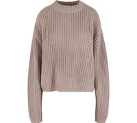 Fleecepullover URBAN CLASSICS "Urban Classics Ladies Wide Basic Oversized Sweater", Damen, Gr. XXL, duskrose, 100% Polyacryl, unifarben, Rundhals, Sweatshirts Fleecepullover (25588737-XXL) duskrose