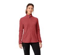 Fleecepullover VAUDE "WOMEN'S ROSEMOOR FLEECE JACKET II", Damen, Gr. 38, rot (brick), Fleece, Obermaterial: 100% Polyester, ohne Ausschnitt, Bündchen, Sweatshirts Fleecepullover, mit Logoprägung, mit