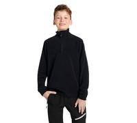 Fleeceshirt CMP "KID FLEECE SWEAT", Herren, Gr. 152, schwarz, Stoff, Obermaterial: 100% Polyester, unifarben, Shirts Fleeceshirt, für Kinder (79858448-152)